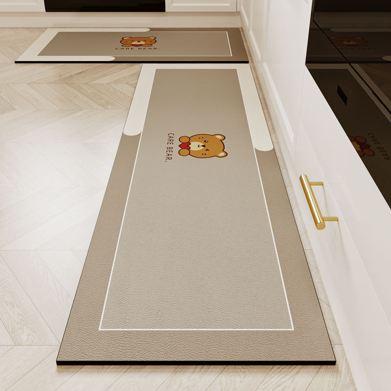 Anti Fatigue Mat - VIKAMA 珪藻土吸水マットキッチンフロアマットノンスリップ抗油ワイプ洗える浴室マット家の装飾