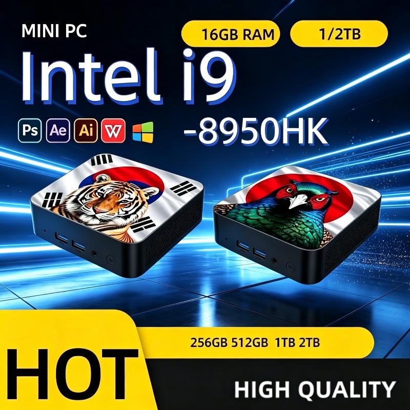 Home Office Pc - コンパクトデスクトップミニPC インテル Core i9 8950HK、16GB DDR4