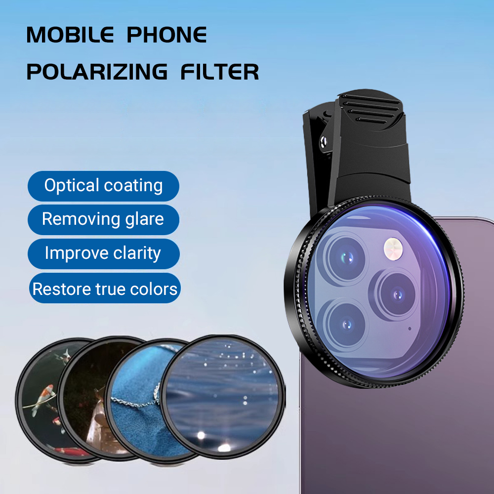 Zoom Lighting Kit - 52mm クリップオンスマートフォンカメラフィルターキット CPL 偏光フィルター グラデーションカラーフィルター 携帯電話クリエイティブ写真レンズ