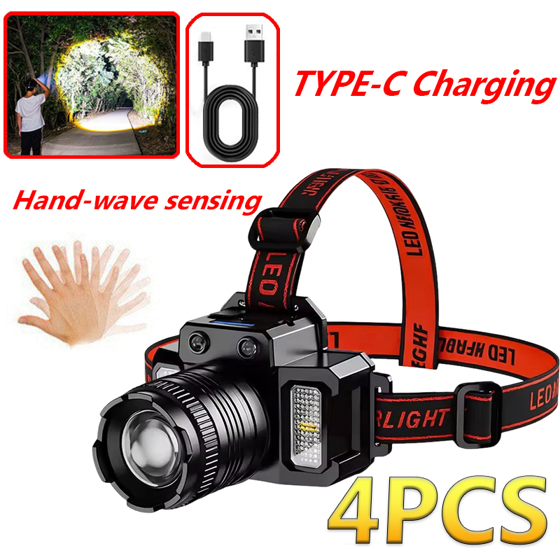Zoom Lighting Kit - スマート誘導白色光 LED ヘッドライト ズーム USB 充電センサー