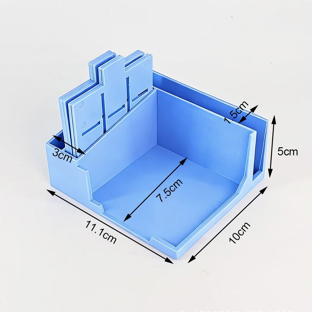 Sticky Note Dispenser - 付箋収納ツール 付箋ホルダーセット 線画テンプレートディスペンサー 付箋パッドベース 5つのテンプレート付き