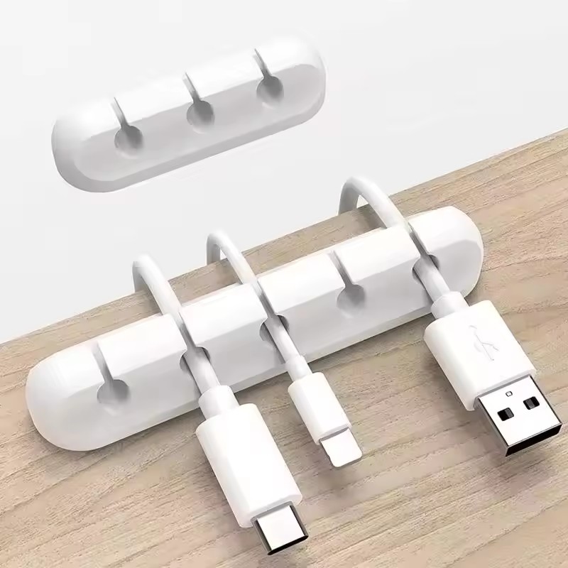Home Office Desks - シリコーン USB ケーブル クリップ ワインダー オーガナイザー