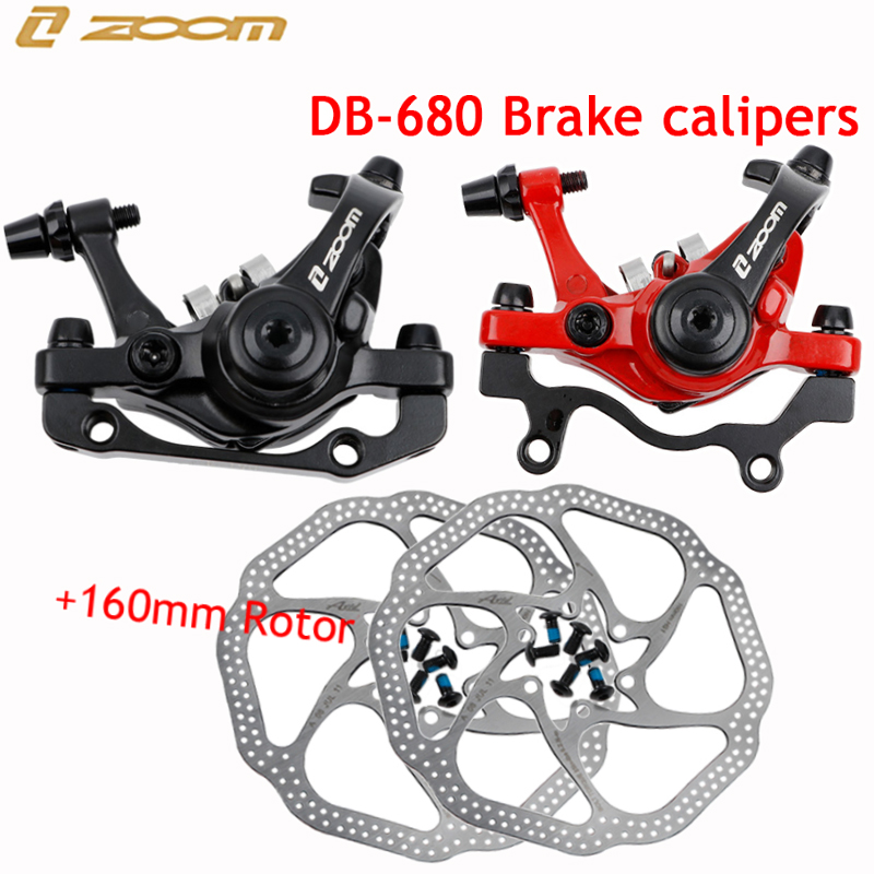 Zoom Lighting Kit - ズーム Db680 自転車ブレーキキャリパー Mtb バイク機械式ライン牽引ブレーキディスクローター 160