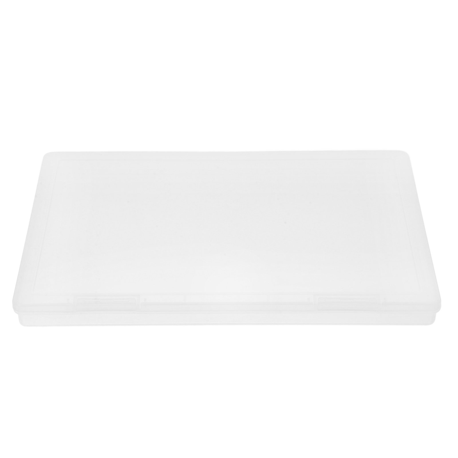 Home Office Travel Document - 2個入りクリアファイルボックス（蓋付き）透明PPプラスチック製書類収納オーガナイザー、オフィス、家庭、旅行、写真、雑誌、書類用
