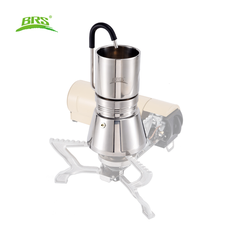 Home Office Moka - BRS キャンプコンロコーヒーディスティラーアウトドア醸造コーヒーグラインダーメーカーステンレス鋼モカポットピクニックオフィスホーム用