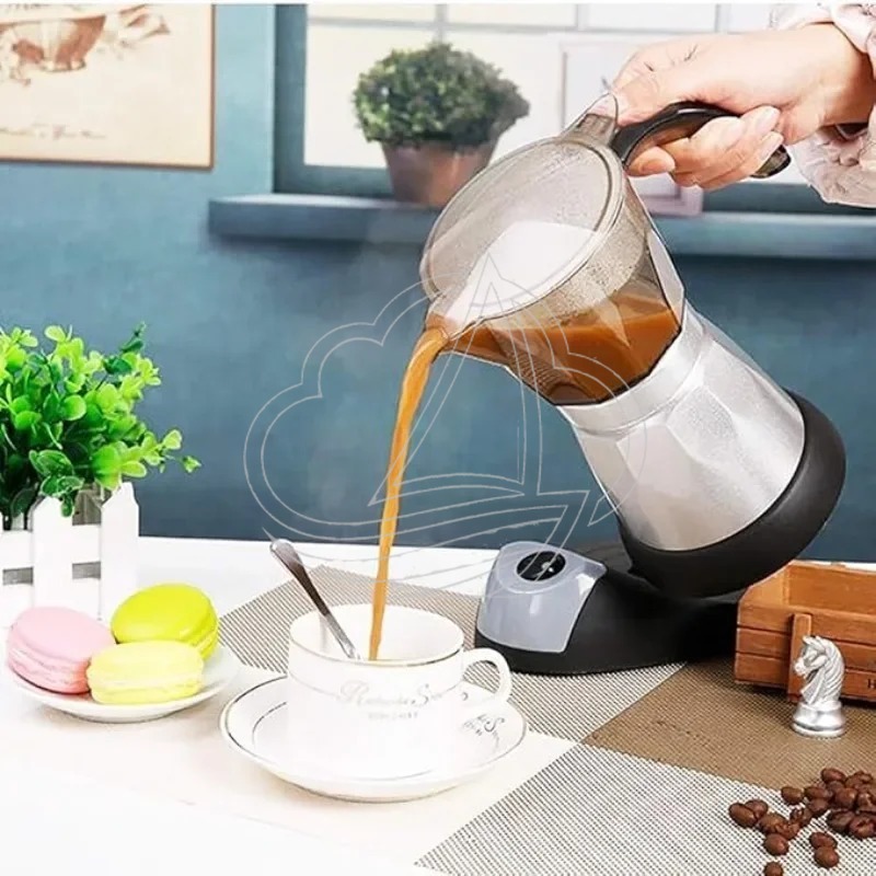 電気式エスプレッソモカポット、取り外し可能なイタリアンコーヒ - Home Office Moka のレビューと価格