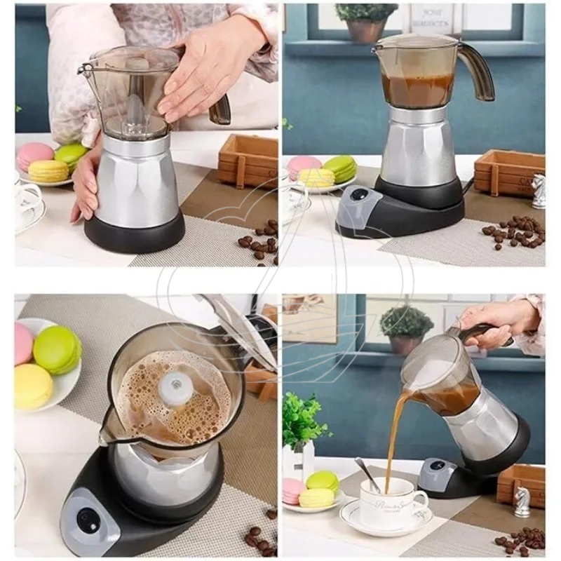 電気式エスプレッソモカポット、取り外し可能なイタリアンコーヒ - Home Office Moka のレビューと価格