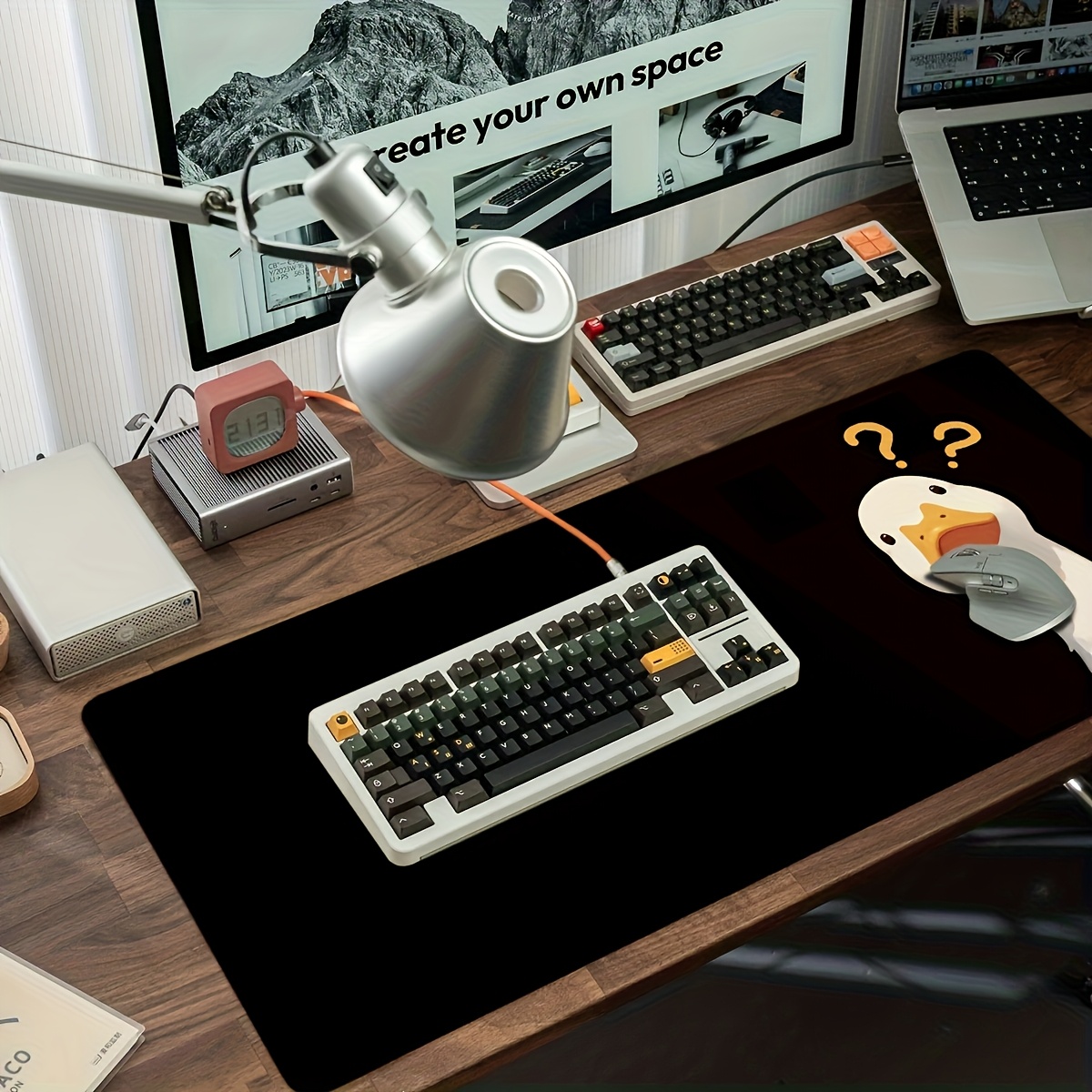 愛らしいアヒル、クエスチョンマークダック XXL 大型マウス - Home Office Questions のレビューと価格