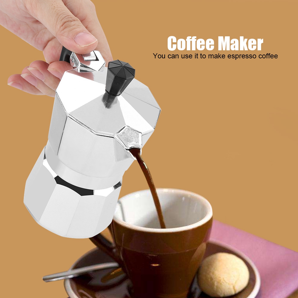 イタリア製のモーカポット,家庭やオフィス用のコーヒーメーカー - Home Office Moka のレビューと価格