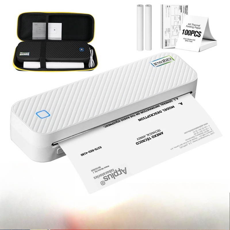 ポータブル A4 サーマルプリンタ Bluetooth 写真 - Home Office Travel Document のレビューと価格