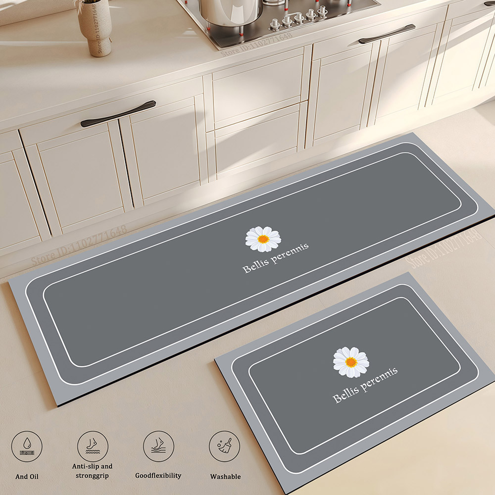 花キッチンマット抗疲労ノンスリップ洗えるロングラージフロアカ - Anti Fatigue Mat のレビューと価格