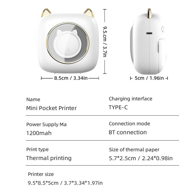 giftnew C23 ミニサーマルラベルプリンターポータブ - Home Office Questions のレビューと価格