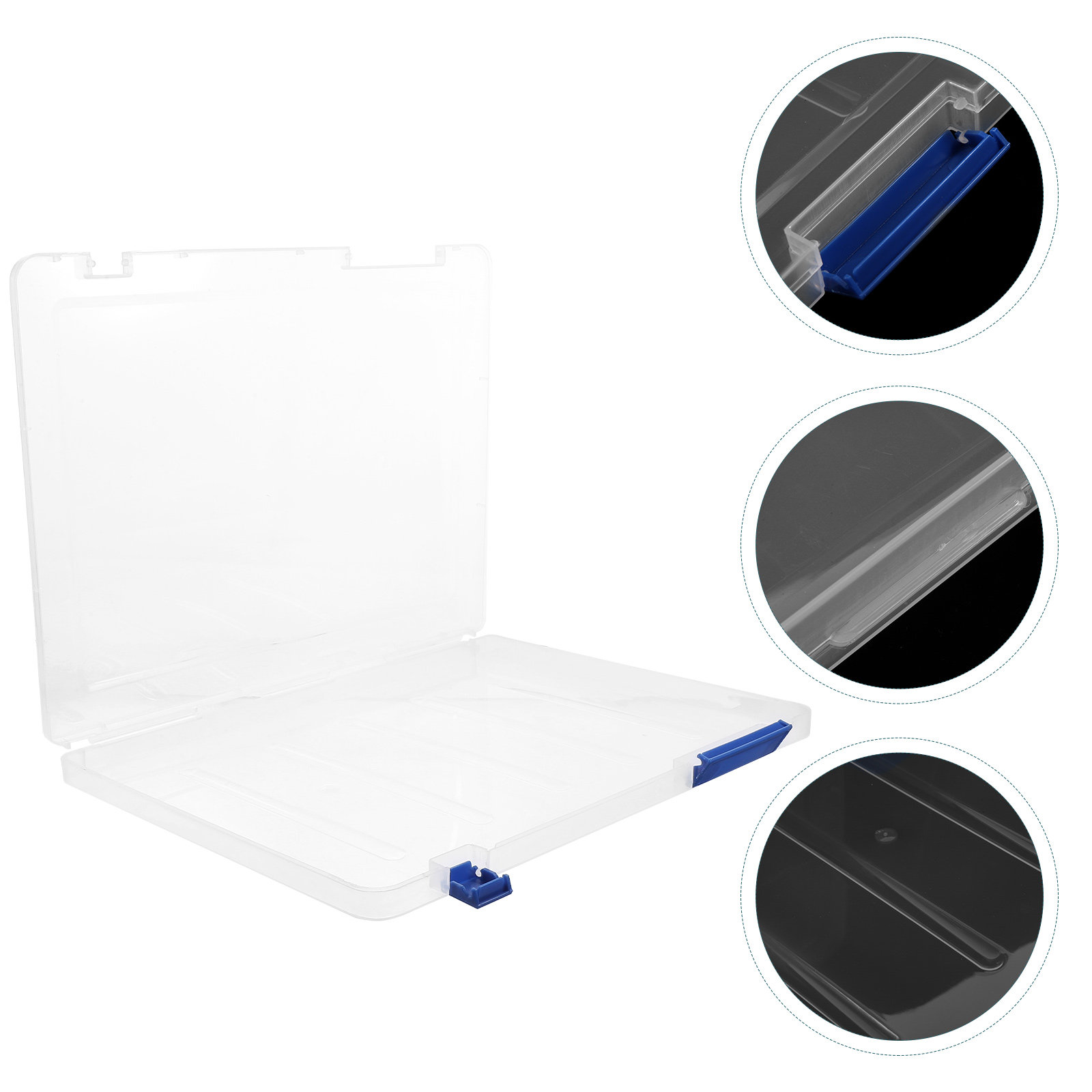 A4透明プラスチックファイルボックス、丈夫で持ち運びやすい軽 - Home Office Travel Document のレビューと価格