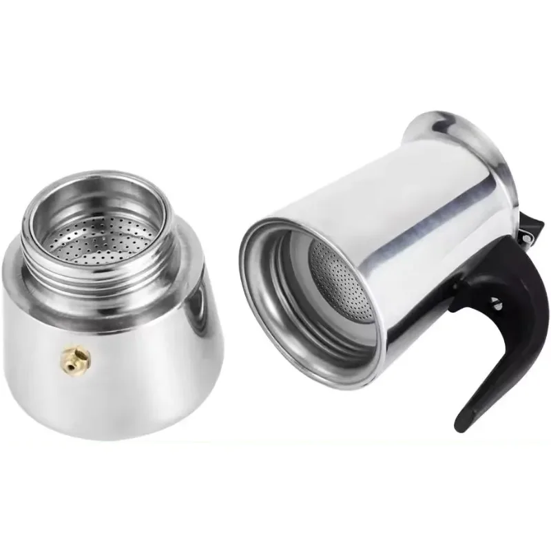 イタリア製ステンレススチールモカコーヒーポット エスプレッソ - Home Office Moka のレビューと価格