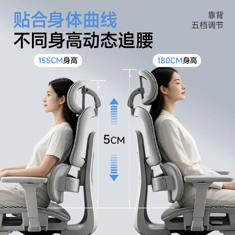 人間工学に基づいたランバーサポート付きオフィスチェア、リクラ - Home Office Desks のレビューと価格
