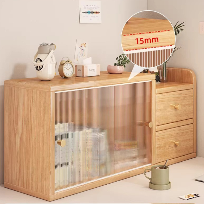 ミッドセンチュリーモダンディスプレイケース、化粧品や本用の防 - Bookcase Wood Shelf のレビューと価格