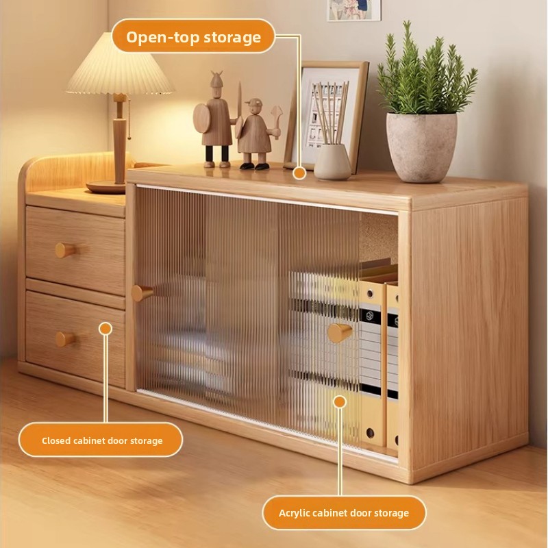 ミッドセンチュリーモダンディスプレイケース、化粧品や本用の防 - Bookcase Wood Shelf のレビューと価格