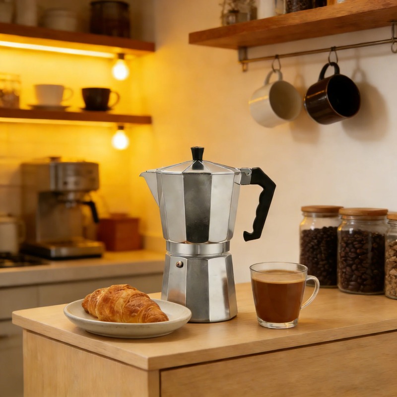 ポータブル八角形アルミモカポット イタリアンエスプレッソメー - Home Office Moka のレビューと価格