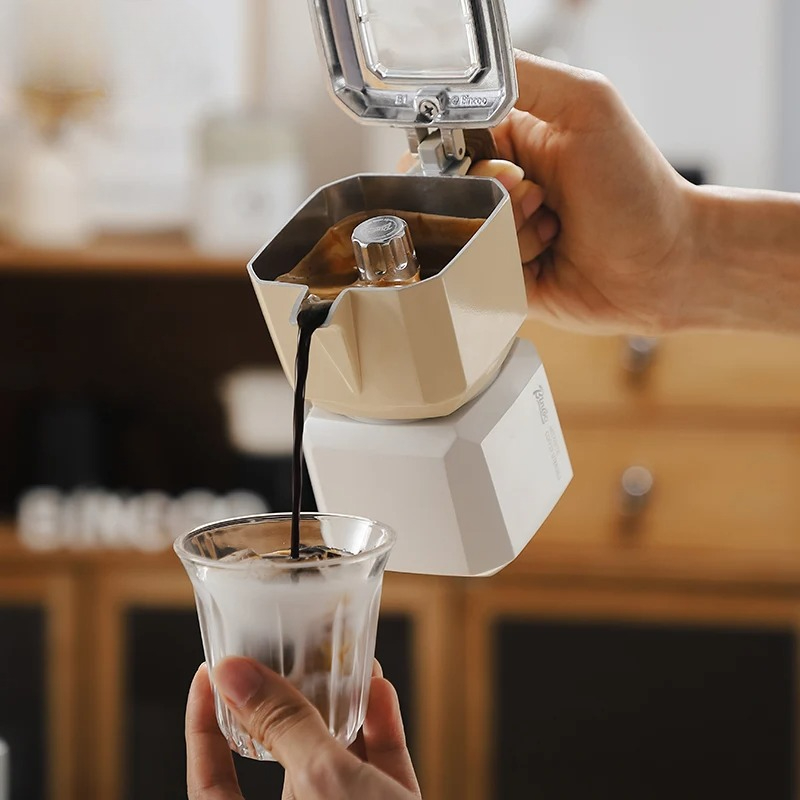 家庭やオフィスに適したコーヒーポットセット、ルービックキュー - Home Office Moka のレビューと価格