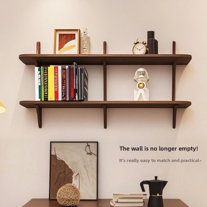 無垢材壁掛け棚シンプルなはしご型本棚大容量収納ラックリビング - Bookcase Wood Shelf のレビューと価格