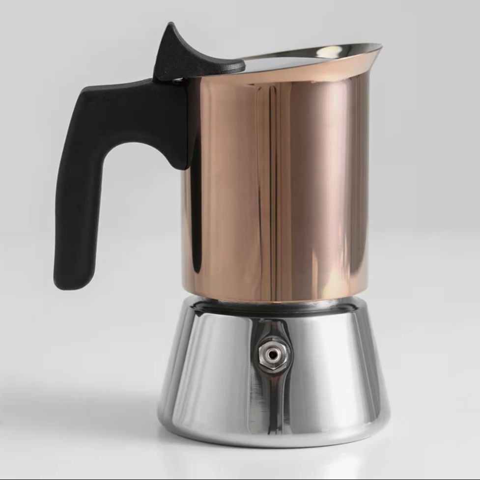 4/6 ステンレス鋼 金メッキ ローズゴールド モカポット。 - Home Office Moka のレビューと価格
