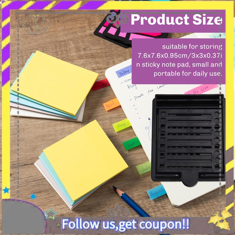 新しい多機能メモホルダー、ステンシル付き、3X3インチの自己 - Sticky Note Dispenser のレビューと価格