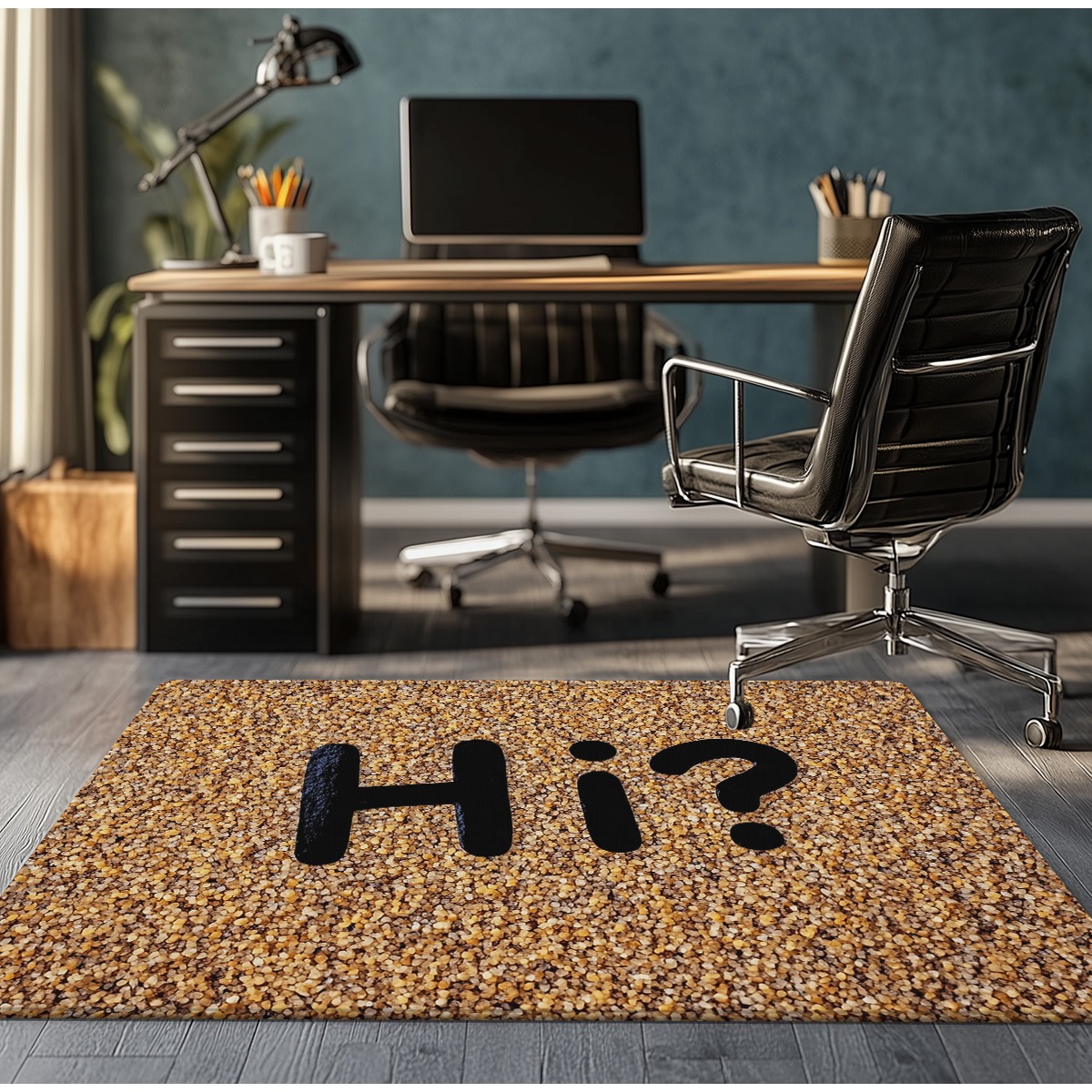 ハロー、クエスチョンマーク柄のコーンテクスチャクリスタルベル - Home Office Questions のレビューと価格