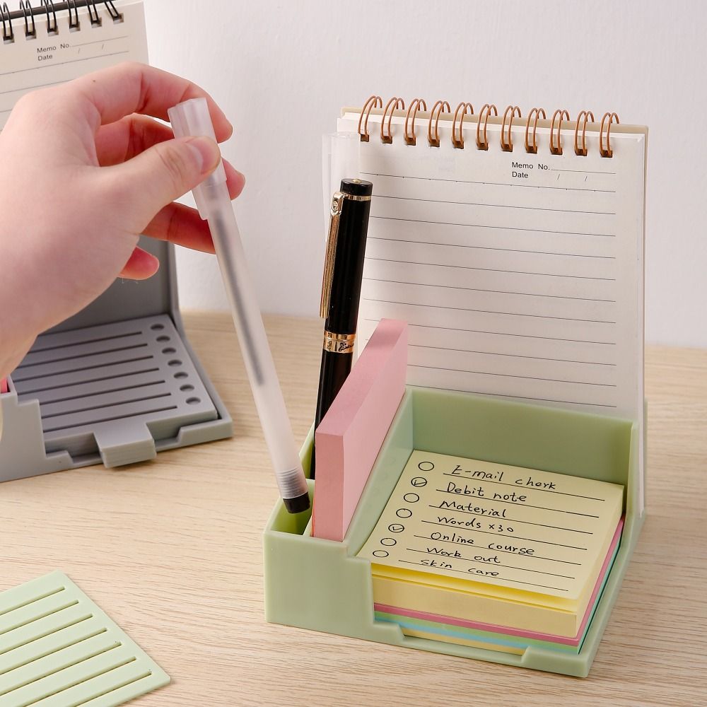 付箋収納ツール 付箋ホルダーセット 線画テンプレートディスペ - Sticky Note Dispenser のレビューと価格