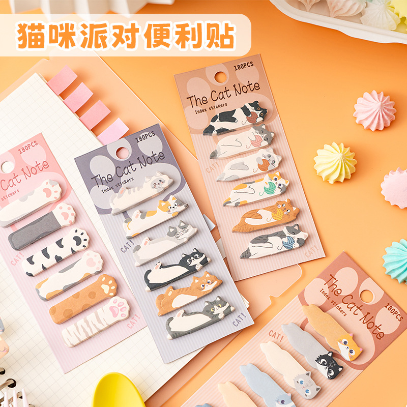 1 セット文具 DIY レジャー猫シリーズかわいい紙メモパッ - Sticky Note Dispenser のレビューと価格
