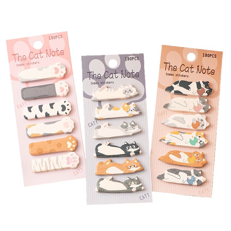 1 セット文具 DIY レジャー猫シリーズかわいい紙メモパッ - Sticky Note Dispenser のレビューと価格