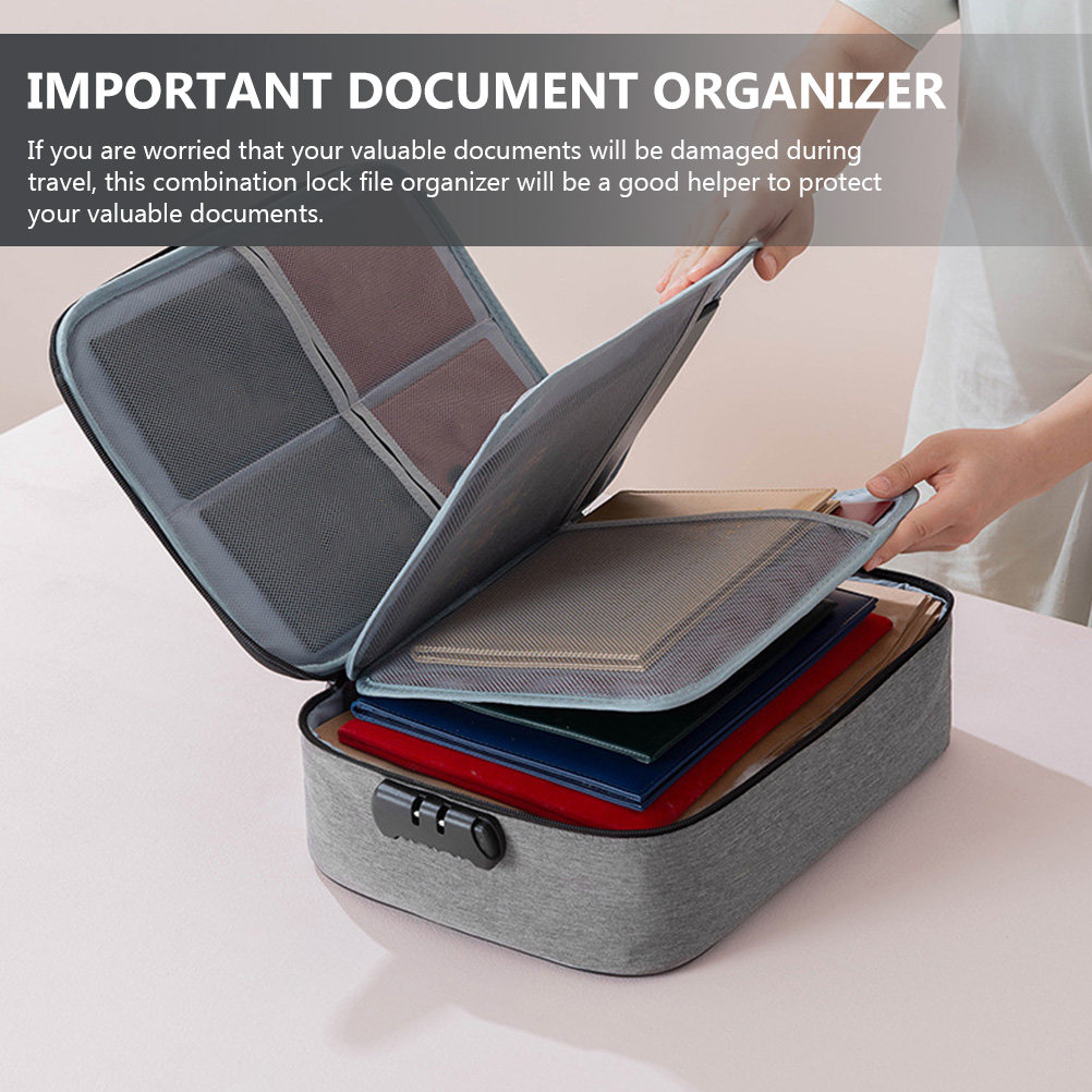 携帯用ドキュメントロックボックス（ダイヤル式ロック付き）は、 - Home Office Travel Document のレビューと価格