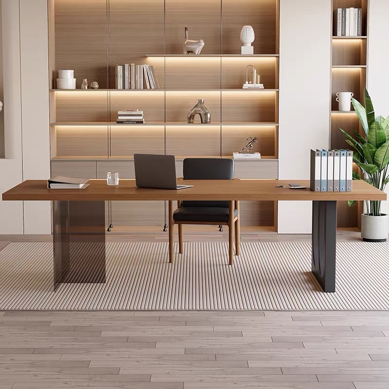 イタリア製アクリル製フローティング木製オフィスデスクモダンシ - Home Office Desks のレビューと価格