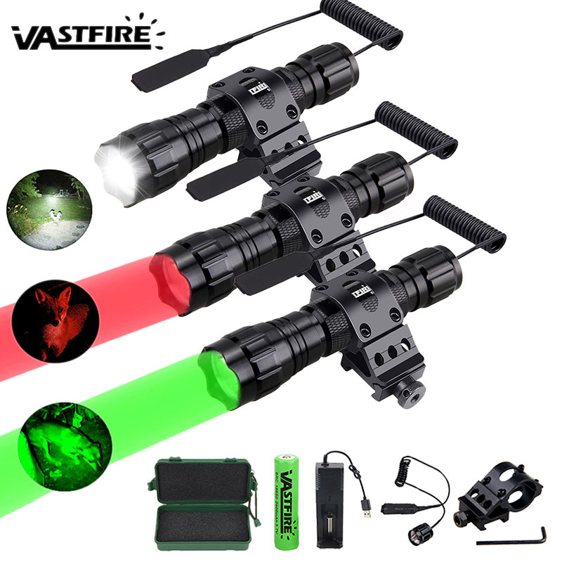 プロの狩猟懐中電灯セット,戦術ランタン,1モードトーチ,18 - Zoom Lighting Kit のレビューと価格