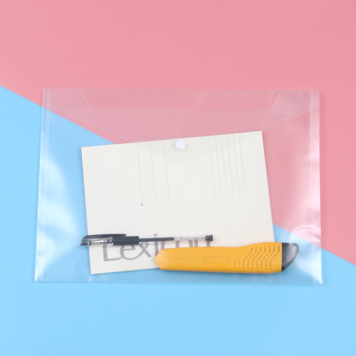 24個入り 透明 厚手PPプラスチック製ファイルバッグ ジッ - Home Office Travel Document のレビューと価格