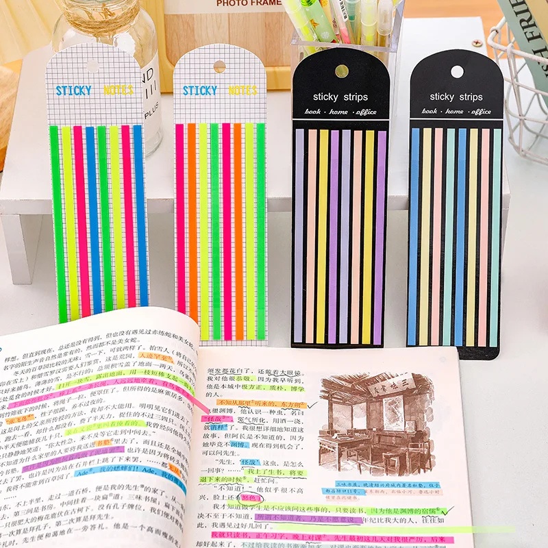1/2/4枚入り 160シート 透明レインボーインデックスメ - Sticky Note Dispenser のレビューと価格