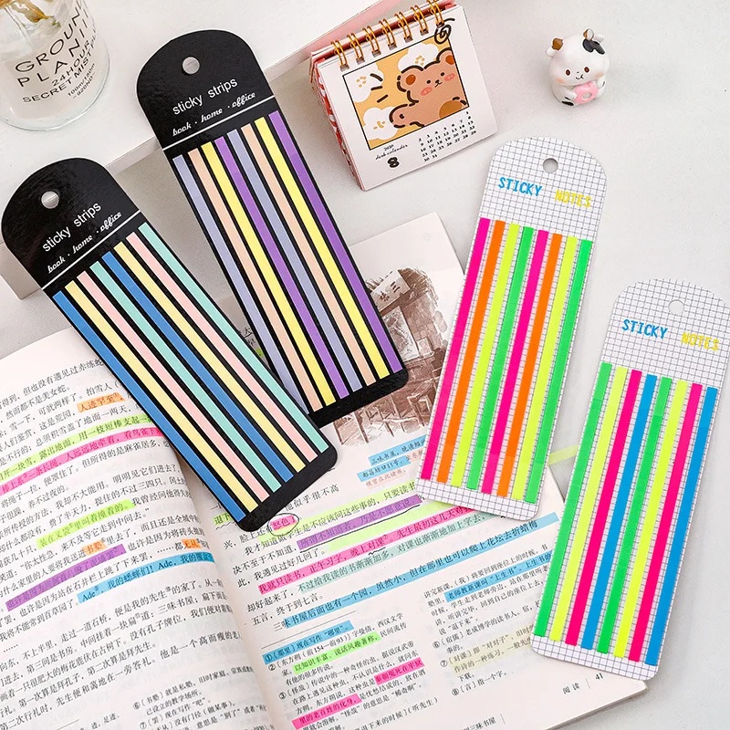 1/2/4枚入り 160シート 透明レインボーインデックスメ - Sticky Note Dispenser のレビューと価格