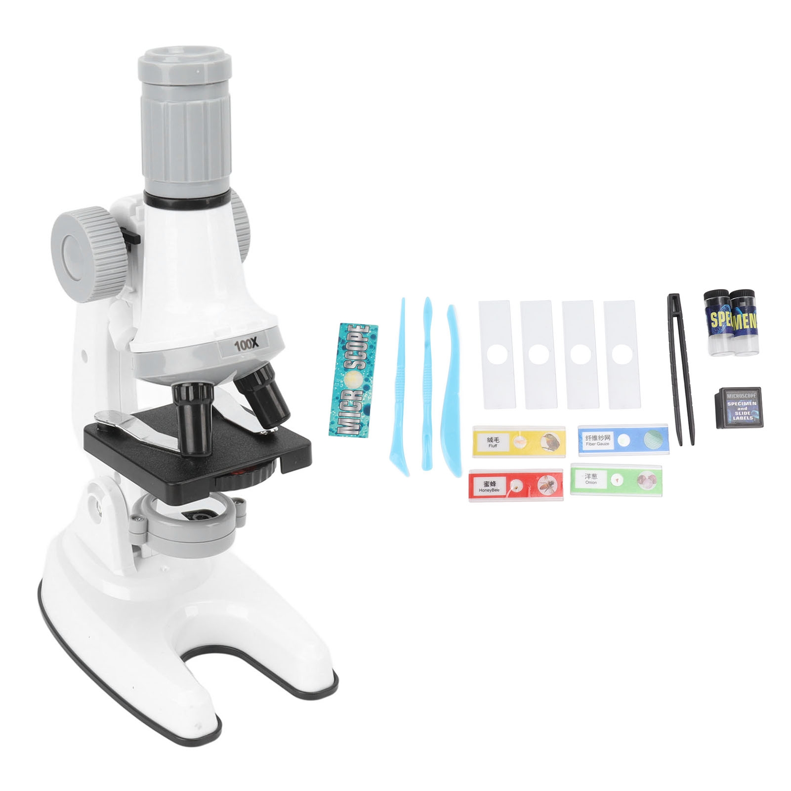 子供用顕微鏡 100倍 600倍 1200倍ズーム LEDラ - Zoom Lighting Kit のレビューと価格