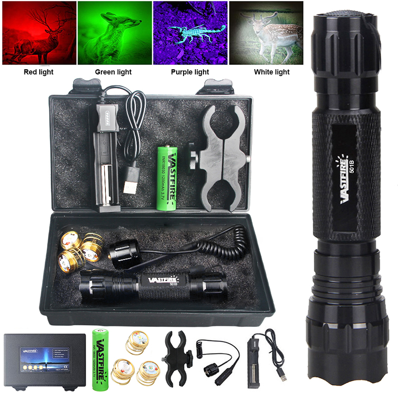 プロの狩猟懐中電灯セット,戦術ランタン,1モードトーチ,18 - Zoom Lighting Kit のレビューと価格