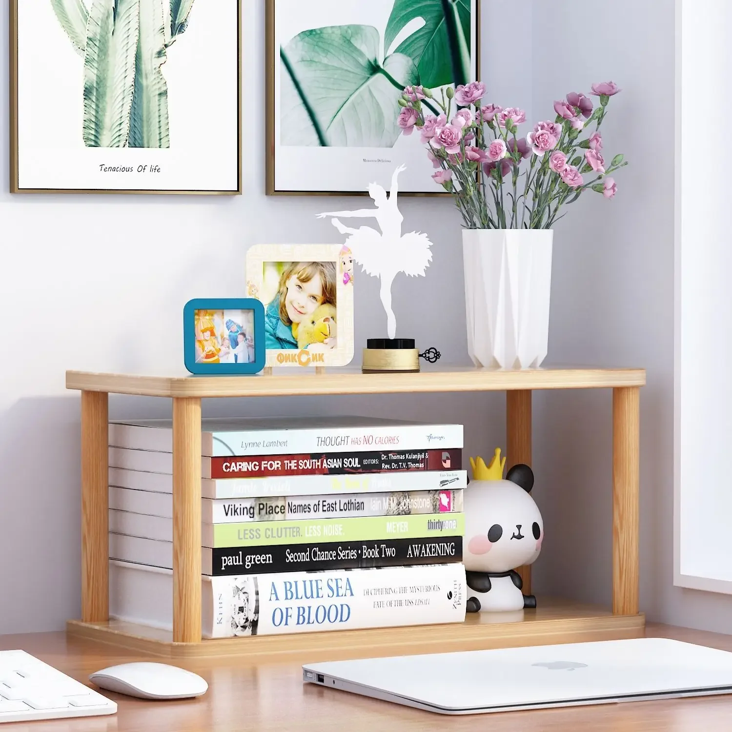 子供、棚、デスクトップ、ラック、収納、マルチファン、パーティ - Bookcase Wood Shelf のレビューと価格