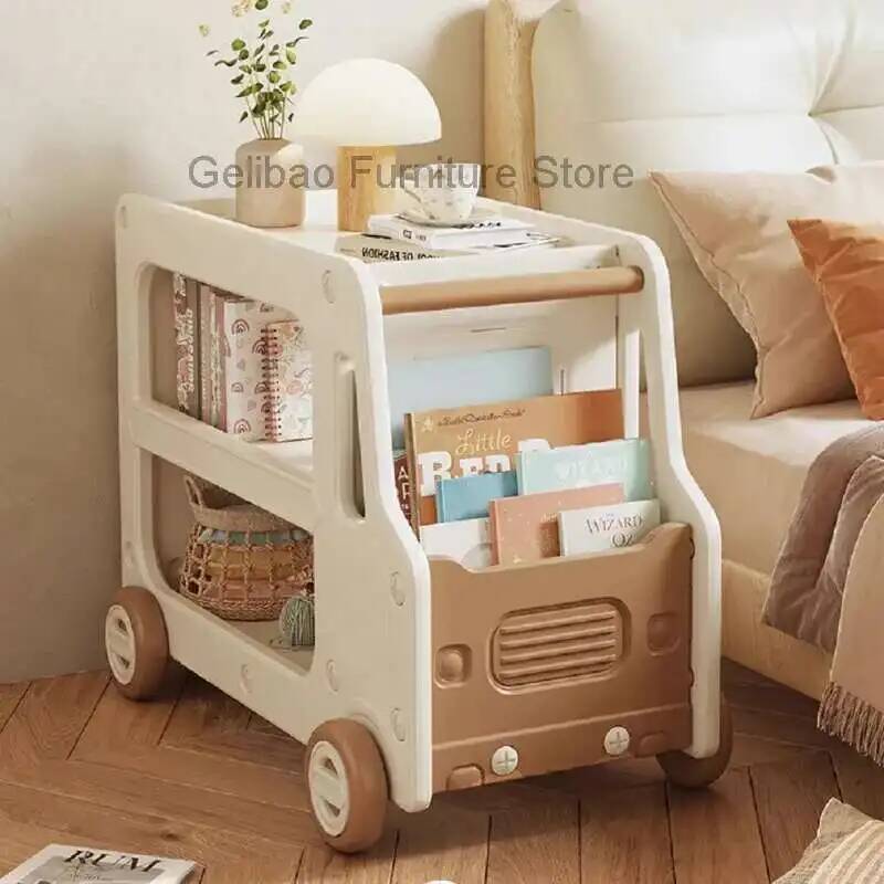 本棚 モンテッソーリ本棚 図書館 子供用本棚 キッズアクセサ - Bookcase Wood Shelf のレビューと価格