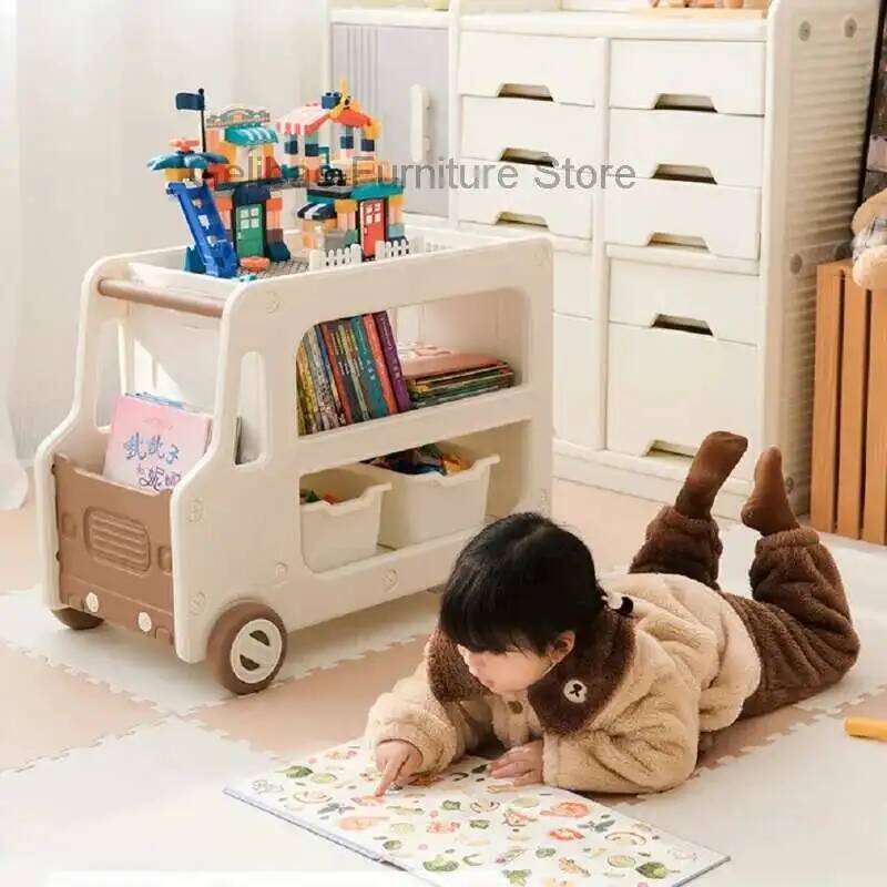 本棚 モンテッソーリ本棚 図書館 子供用本棚 キッズアクセサ - Bookcase Wood Shelf のレビューと価格