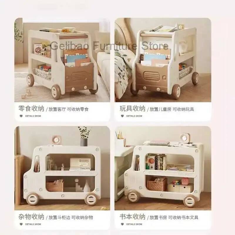 本棚 モンテッソーリ本棚 図書館 子供用本棚 キッズアクセサ - Bookcase Wood Shelf のレビューと価格